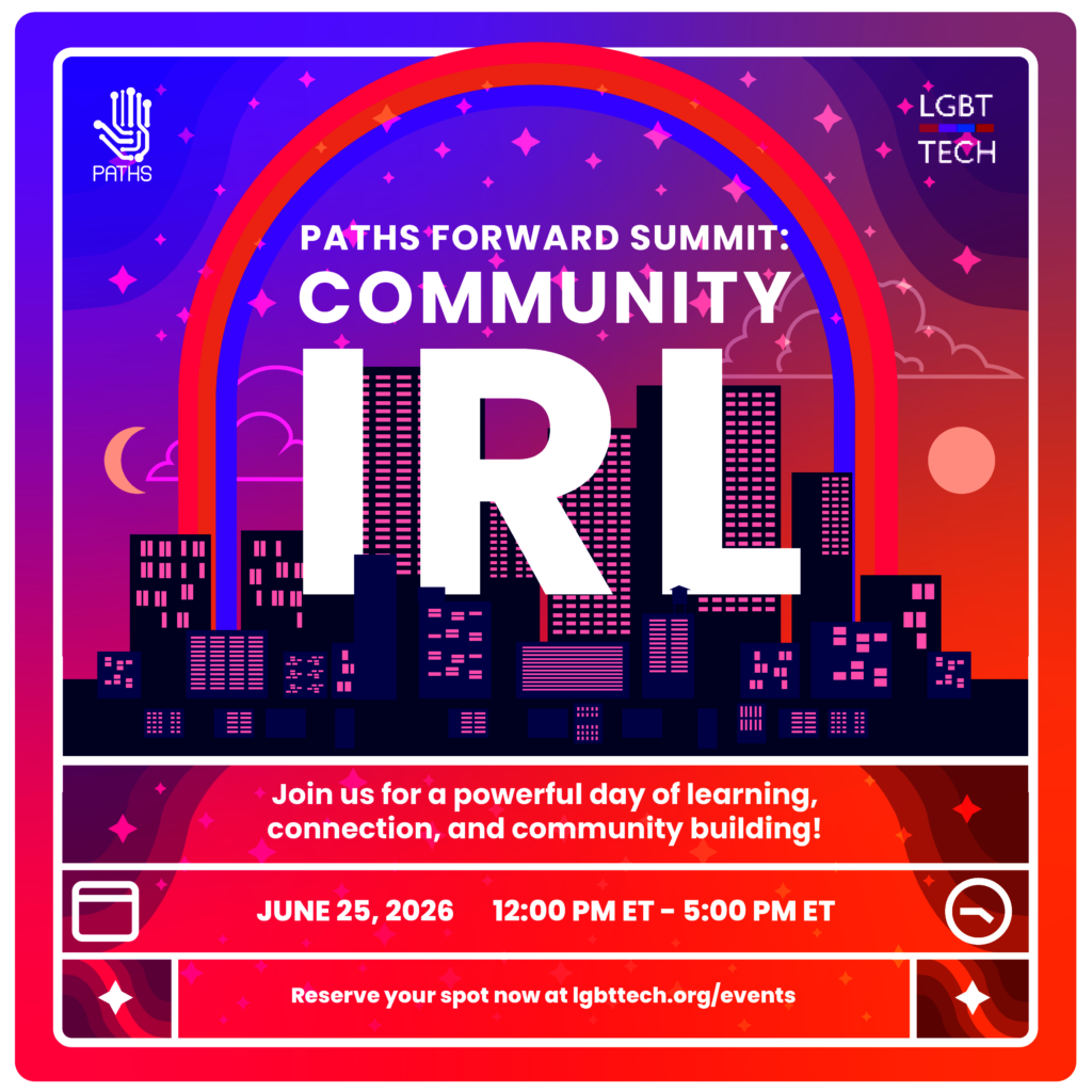 PATHS Forward Summit: Community IRL Event Flyer
