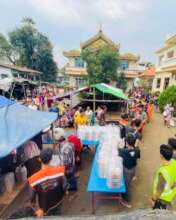 WCK hot meal distribution