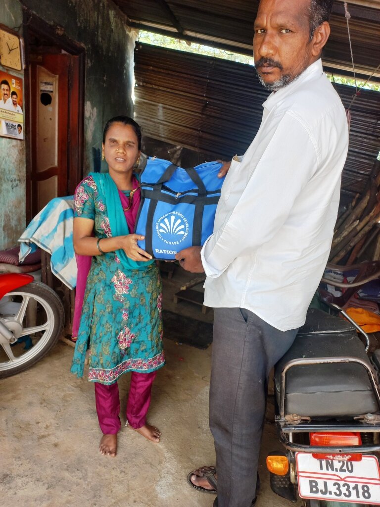 Blind girl need food support and care