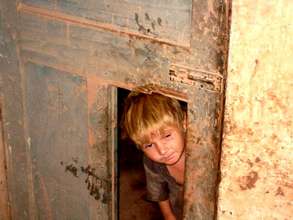 A school going girl residing in home