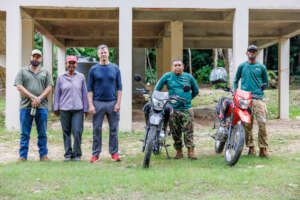 Rangers receiving motorcycles