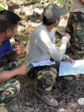 Rangers collecting data in TMNR