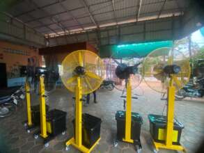 Fans are installed 1 each classroom