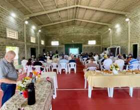 Restoration project presentation to landowners
