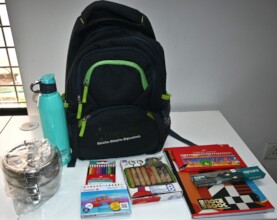 A school supplies kit