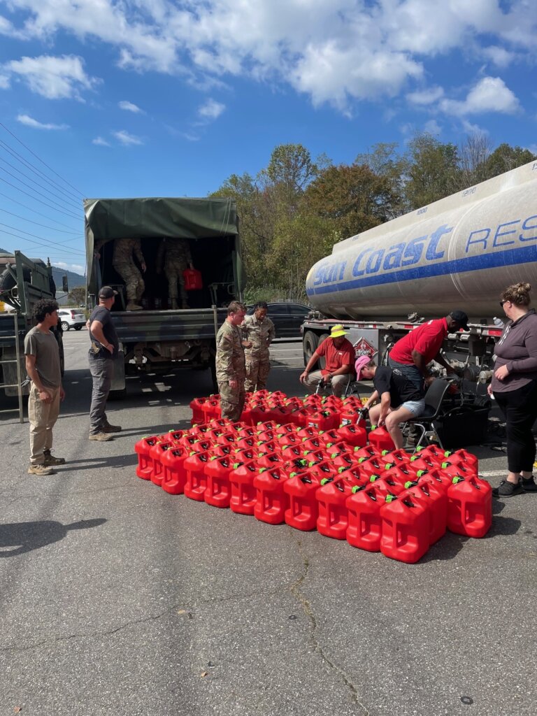 FRF moving fuel with the NC National Guard