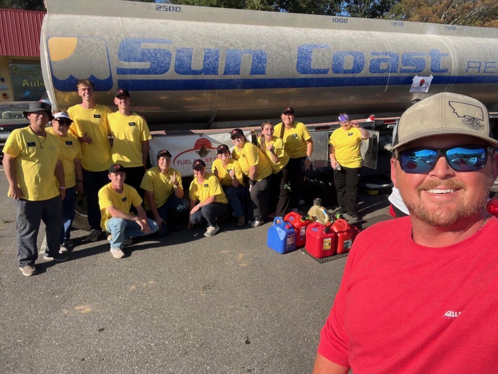 FRF & Volunteers fuel up in NC - Hurricane Helene