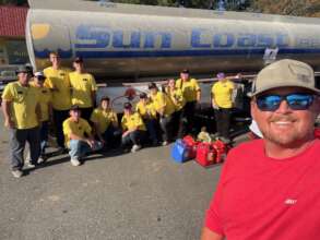 FRF & Volunteers fuel up in NC - Hurricane Helene