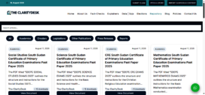 A screen grab of the repository section