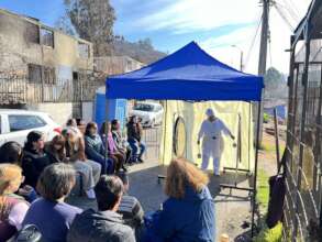 Sound therapy for women affected by forest fires