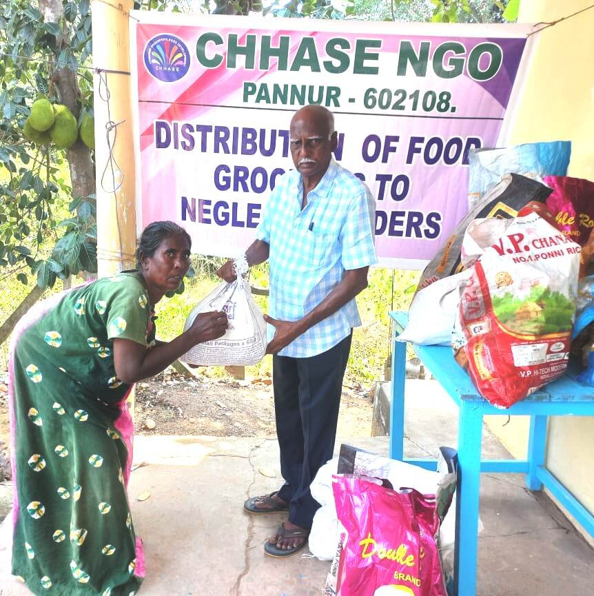 Neglected old age Widow need food groceries