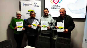 Winners of the program with certificates