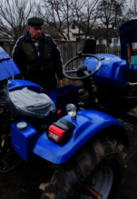 Ivan, who co-financed the purchase of a garden tra