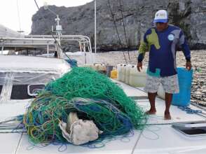 REMOVING LONGLINES FROM ILLEGAL POACHERS