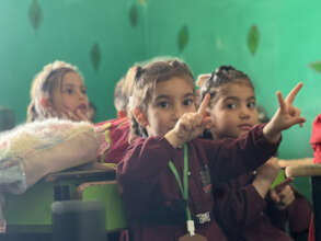 Students in the kindergarten