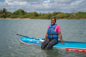Esmelada loves being out on the water!