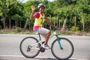 Esmelada loves biking!