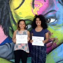 Laura & Liz support the #nosoytumamacita campaign