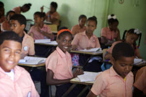In school with a smile (photo: Amy Martin)
