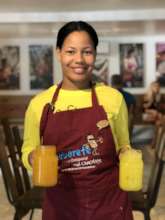 Viviana Interning at Cabarete Coffee Company