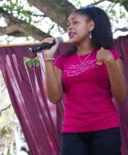 Rosa Emilia shares her story with poise and pride