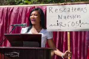 Odalissa as environmental activist Aniana Vargas