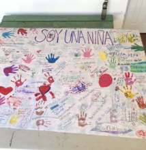 "I am a girl!" community mural