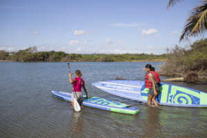 Stand up paddling on La Yasica River.