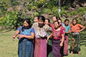 Concepcion (second from right) during an activity