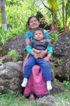 Concepcion and her son Juan at this year's party