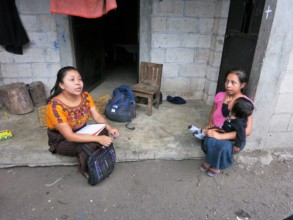 Rebeca with Dolores and Josue