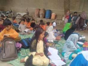 Water Container placed school having no facility