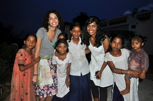 Abhita and Nadine in Ananthaiahgaripalli