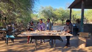 Group of ceramist women working