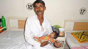 Father and Child, Pediatric ward -Shikarpur,Sindh