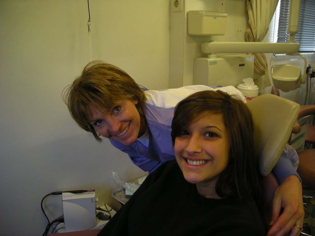 Student and dentist