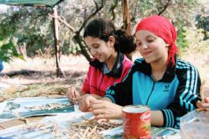 New Dar Taliba students during their 1st training