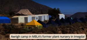 Imegdal plant nursery used as a camp for families