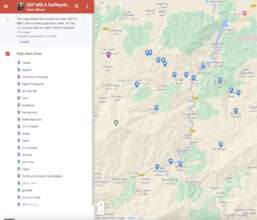 Most sites MBLA/GDF provided aid-week 1 post-quake