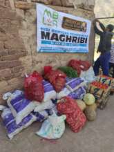 Distribution of 250 boxes of vegetables