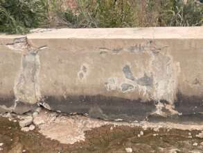 Damaged water canals in need of repair