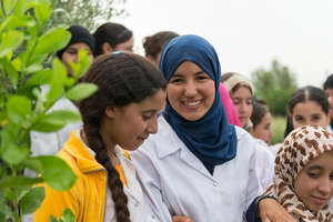 Students at Dar Taliba Girls' School