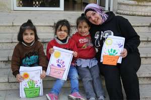 Core Teacher Fawz and her students at TYO