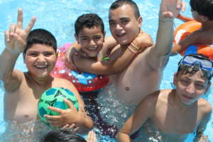 Our boys and volunteers equally loved the pool
