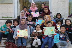 Core class shows their handmade Mother Day cards