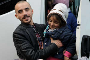 Teacher Ahmad is happy to see his students again!
