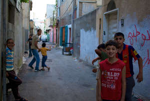 Playing in Balata Alleyways
