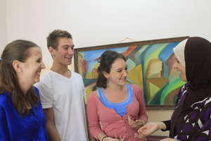 Interns prepare for classes