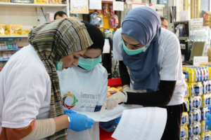 TYO staff organise food deliveries to families