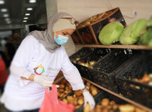 TYO staff organise food deliveries to families